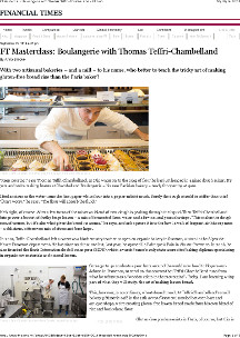 Financial Times - Boulangerie with Thomas Teffri-Chambelland